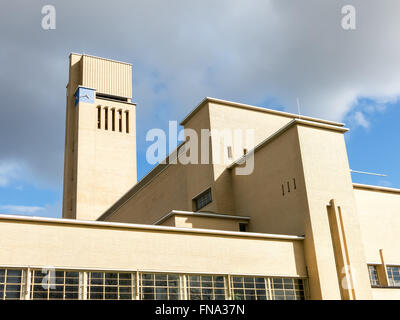 Town Hall by Dudok in Hilversum, Netherlands Stock Photo