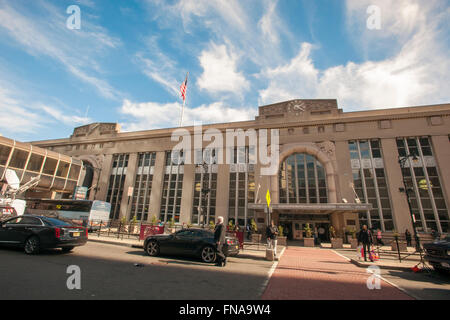 Penn Plaza with NJ Transit and Penn Station Entrance, NYC, USA Stock ...