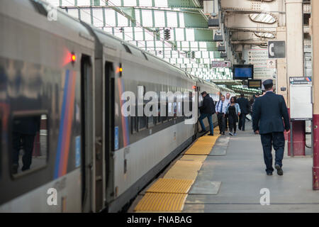 newark nj transit penn trains arrive station alamy