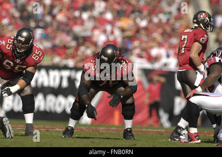 Tampa Bay Buccaneers guard Davin Joseph (75) during the fourth