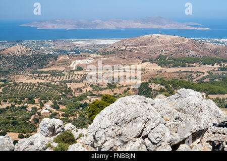 rural landscape on the island of Kos in Greece Stock Photo