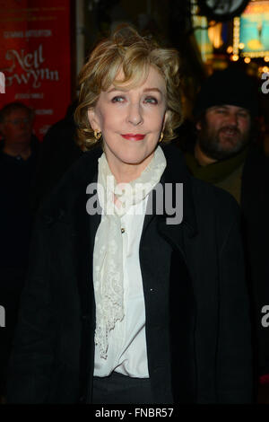 'Nell Gwynn' press night at the Apollo Theatre in London - Arrivals  Featuring: Patricia Hodge Where: London, United Kingdom When: 12 Feb 2016 Stock Photo