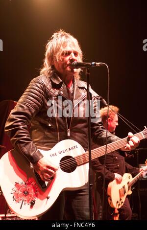 Guildford, UK. 14th March, 2016. The Alarm performing at GLive, Guildford Credit:  Andrew Spiers/Alamy Live News Stock Photo