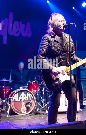 Guildford, UK. 14th March, 2016. The Alarm performing at GLive, Guildford Credit:  Andrew Spiers/Alamy Live News Stock Photo