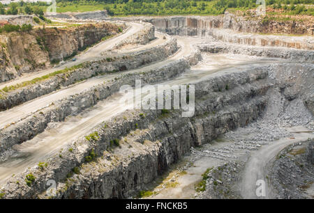 georgia granite mine Stock Photo