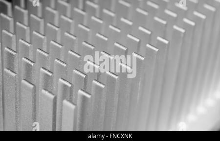 computer heat sync or cooling fins Stock Photo