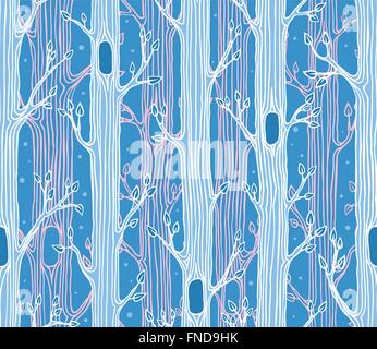 Seamless vector floral pattern with fantasy leaves. Pattern can be used ...