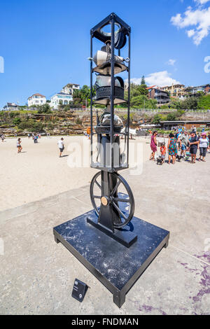 Sculpture by the Sea 2015, annual open air art exhibition, Tamarama Beach, Sydney, New South Wales, Australia. Stock Photo