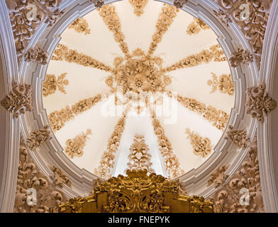 CORDOBA, SPAIN - MAY 28, 2015: The baroque cupola of San Esteban y Santisimo Cristo del Punto in The Cathedral. Stock Photo