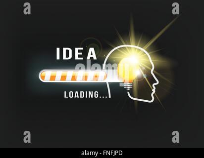IDEA loading.. concept Stock Vector