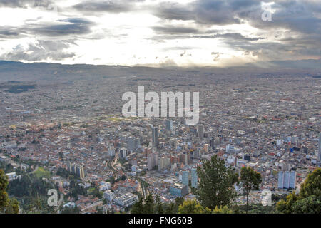 Bogota, Colombia cityscape as seen from Monserrate Stock Photo