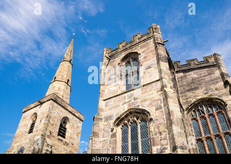 St Mary's Church, Astbury Stock Photo