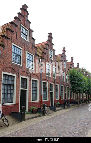 Stepped gables of the Elisabeths Gasthuis in Haarlem, Holland   Stock Photo