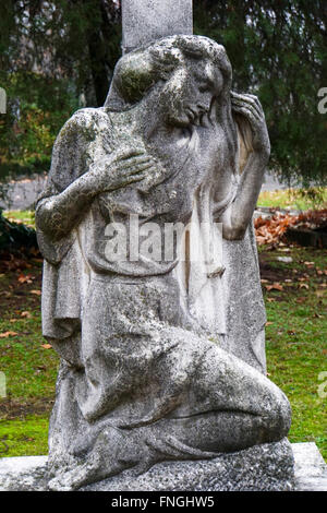 Kerepesi Cemetery (Fiumei uti nemzeti sirkert), Budapest, Hungary Stock Photo