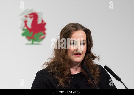 Jayne Cowan Conservative AM candidate for Cardiff North in the Welsh Assembly Elections. Stock Photo