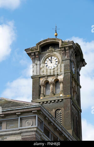 Liskeard Guildhall clock tower, Cornwall England Stock Photo - Alamy