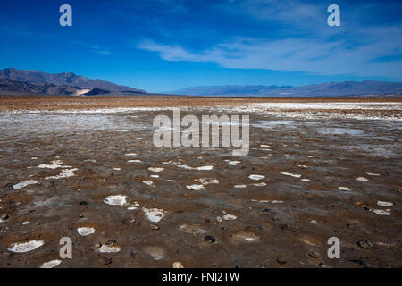 Devil's Golf Course salt flats, Death Valley National Park, California, United States of America Stock Photo