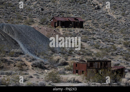 Ruins at Leadfield Ghost Town, Death Valley National Park, California ...