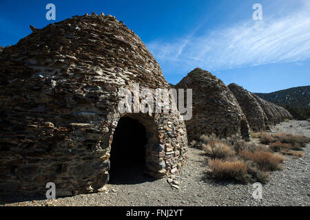 Wildrose Charcoal Kilns, Death Valley National Park, California, United States of America Stock Photo