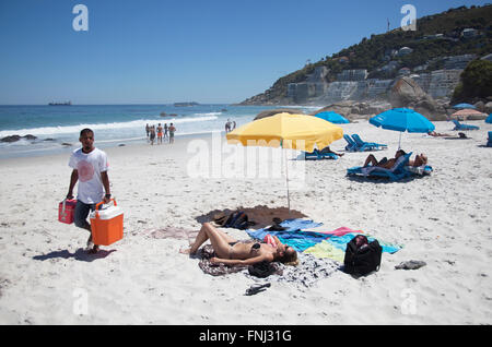 Clifton Third Beach in Cape Town - South Africa Stock Photo