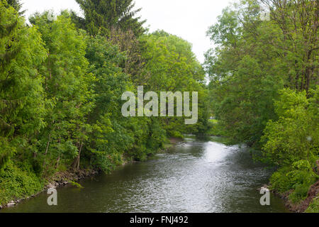 Deutschland, Rhein-Sieg-Kreis, Lohmar, Donrath, Agger Stock Photo