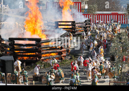 Japan; Kyoto; Agon Shu, Hoshi Matsuri, fire festival, prayer stick burning, Stock Photo