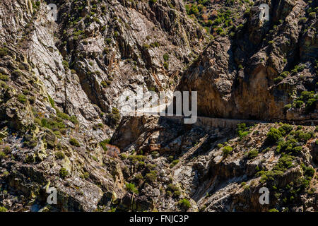 Kings Canyon Scenic Byway, Highway 180, Kings Canyon National Park, Southern Sierra Nevada, California, USA. Stock Photo