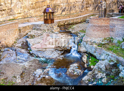 Waterfall in Botanical Gardens of Tbilisi Stock Photo