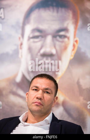 Hamburg, Germany. 15th Mar, 2016. British heavyweight boxer Dereck ...