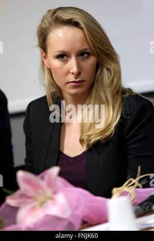 Marion Marchal-Le Pen Roma 15-03-2016 Convegno 'L'Europa delle Mille Patrie'. Convention 'Europe of the thousand Homelands' Photo Samantha Zucchi Insidefoto Stock Photo