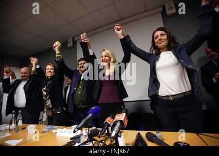 Marion Marchal-Le Pen Roma 15-03-2016 Convegno 'L'Europa delle Mille Patrie'. Convention 'Europe of the thousand Homelands' Photo Samantha Zucchi Insidefoto Stock Photo