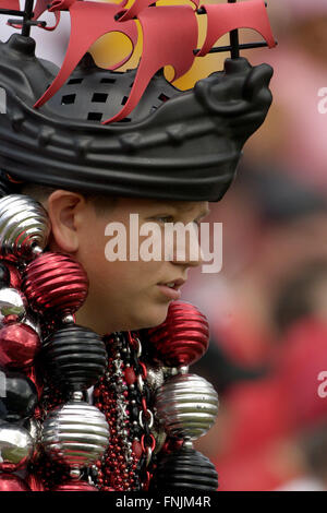 Tampa, Florida, USA. 10th Sep, 2006. Sept. 10, 2006; Tampa, FL, USA; A Tampa Bay Buccaneers fan during the Bucs the Baltimore Ravens at Raymond James Stadium. ZUMA Press/Scott A. Miller © Scott A. Miller/ZUMA Wire/Alamy Live News Stock Photo