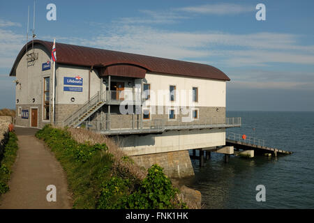 New Lifeboat Station, Moelfre, Anglesey Stock Photo