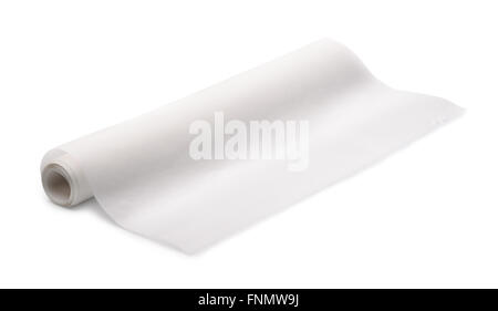 Tracing paper roll isolated on white Stock Photo