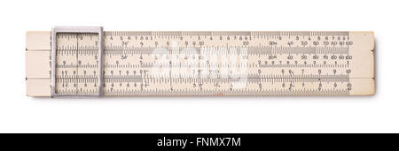 Logarithm Ruler Logarithm ruler isolated on white background mechanical calculator ...
