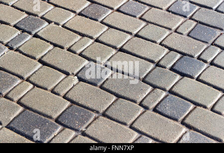 Abstract background of cobblestones making from stone blocks Stock Photo