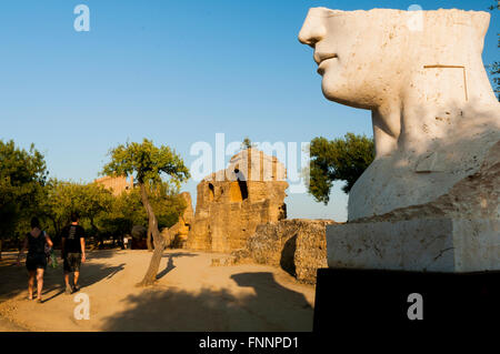 Sulla Riva Sulla Riva. Marble statue by Igor Mitoraj. Valley of the Temples ...