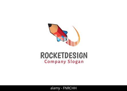 Rocket Design Illustration Stock Vector