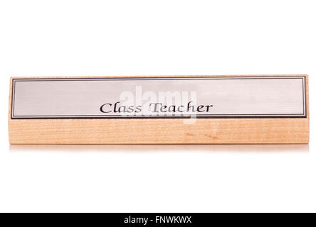 Teacher Name Plate Stock Photo 217201676 Alamy