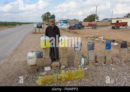 petrol station in Northern Iraq Stock Photo