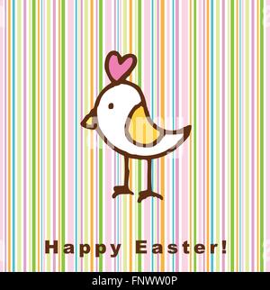 Easter card with copy space Stock Vector