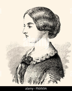 Florence Nightingale, 1820-1910, an English social reformer and the founder of modern nursing, Stock Photo