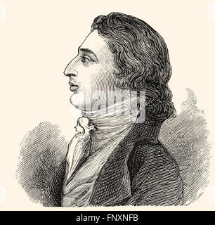 Robert Southey, 1774-1843, an English poet of the Romantic school Stock Photo