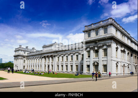 The King Charles Court building at the Royal Naval College in Greenwich, London, United Kingdom. Stock Photo