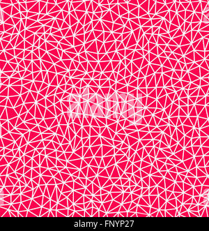 Graphic vector seamless pattern, simple net (pink / red) Stock Photo