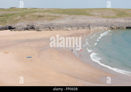 Broad Haven South Beach near Bosherton Pembrokeshire Wales UK Stock Photo