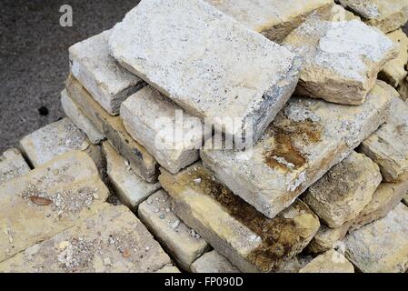 Pile of bricks Stock Photo