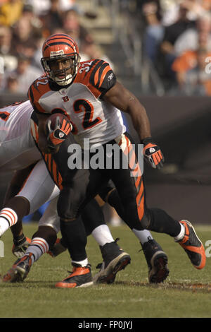 25 November 2007: Cincinnati Bengals running back Rudi Johnson (32) against  Tennessee Titans' in their NFL game in Cincinnati. (Icon Sportswire via AP  Images Stock Photo - Alamy