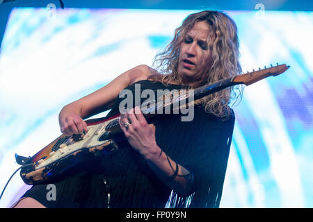 March 9, 2016 - Milwaukee, Wisconsin, U.S - Guitarist ANA POPOVIC performs live during the Experience Hendrix tour at the Riverside Theater in Milwaukee, Wisconsin (Credit Image: © Daniel DeSlover via ZUMA Wire) Stock Photo