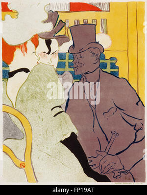 Henri de TOULOUSE-Lautrec - The Englishman at the Moulin Rouge Stock Photo